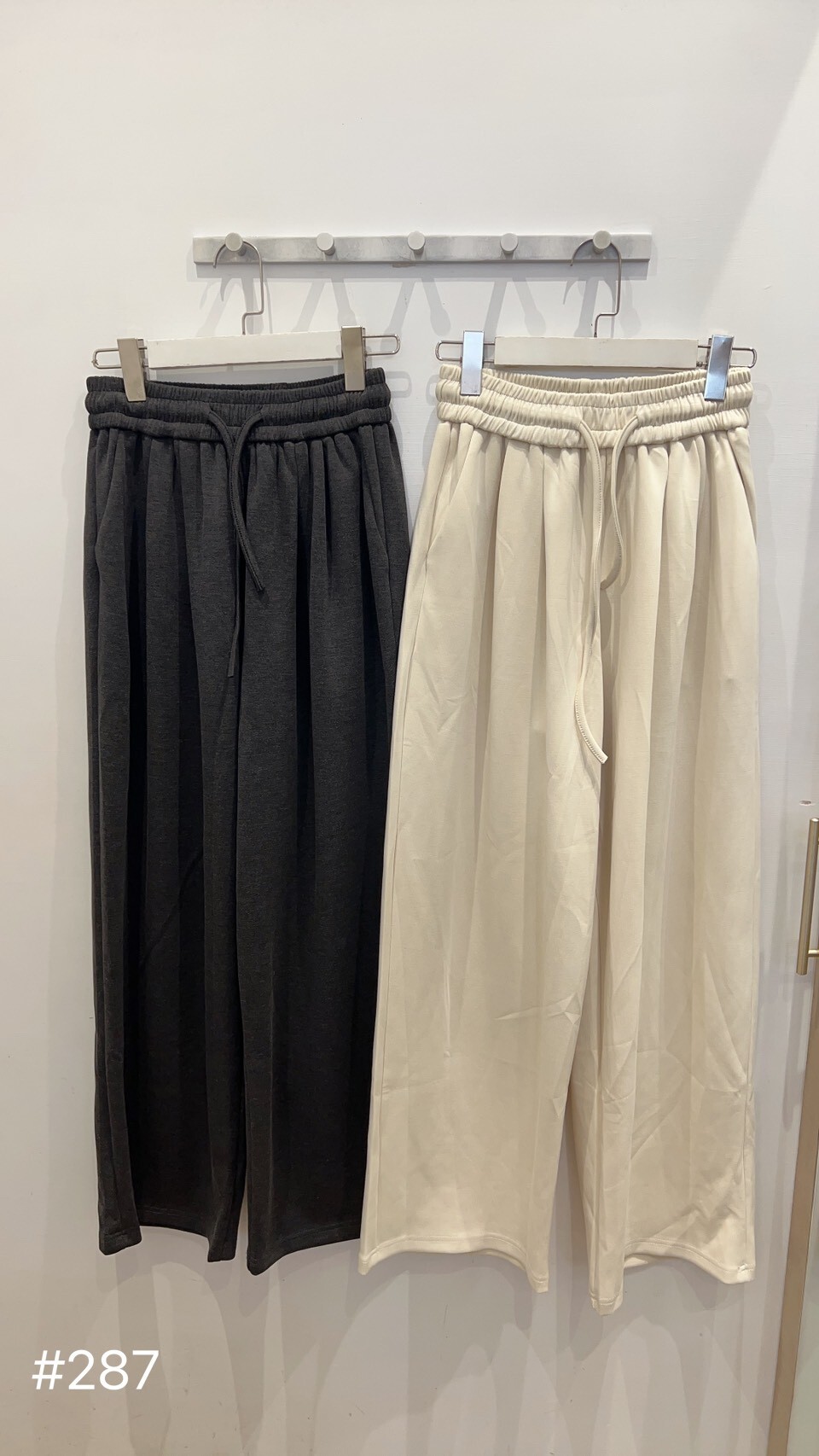 質感一流!!!超柔軟抽繩寬鬆長褲