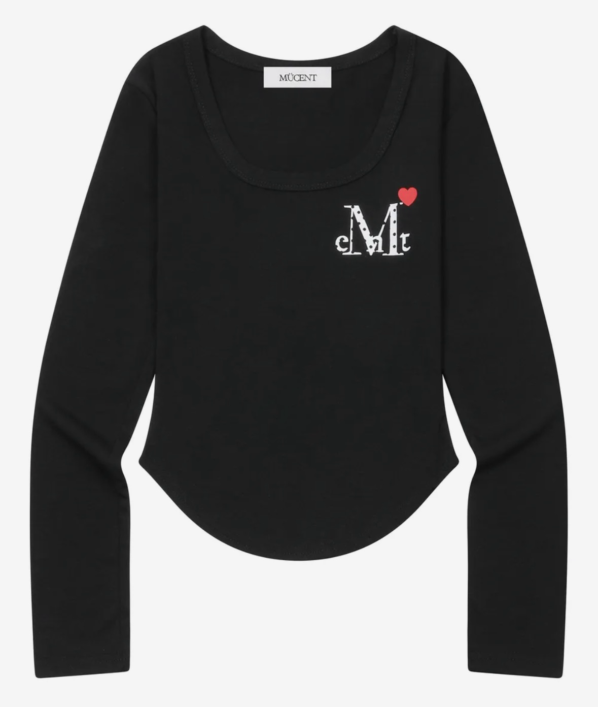 [ Mu cent ] Lovelits 迷你愛心 Logo薄長袖（4種顏色）