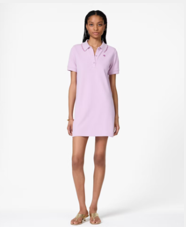 [S] KATE SPADE LIGHT BERRY BLOSSOM RUFFLE LOGO POLO DRESS, KL559-501 [FINAL SALE] (SKS1716)