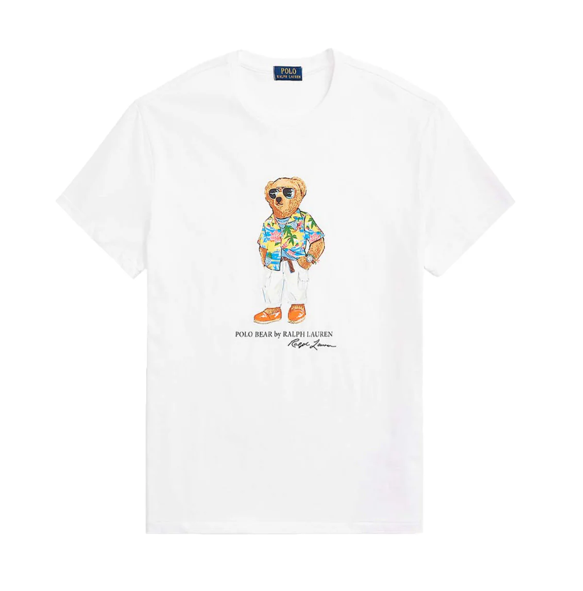 [S] PRL LAUREN BEAR CLASSIC T-SHIRT,WHITE, 710854497032-WHITE (SRL163)