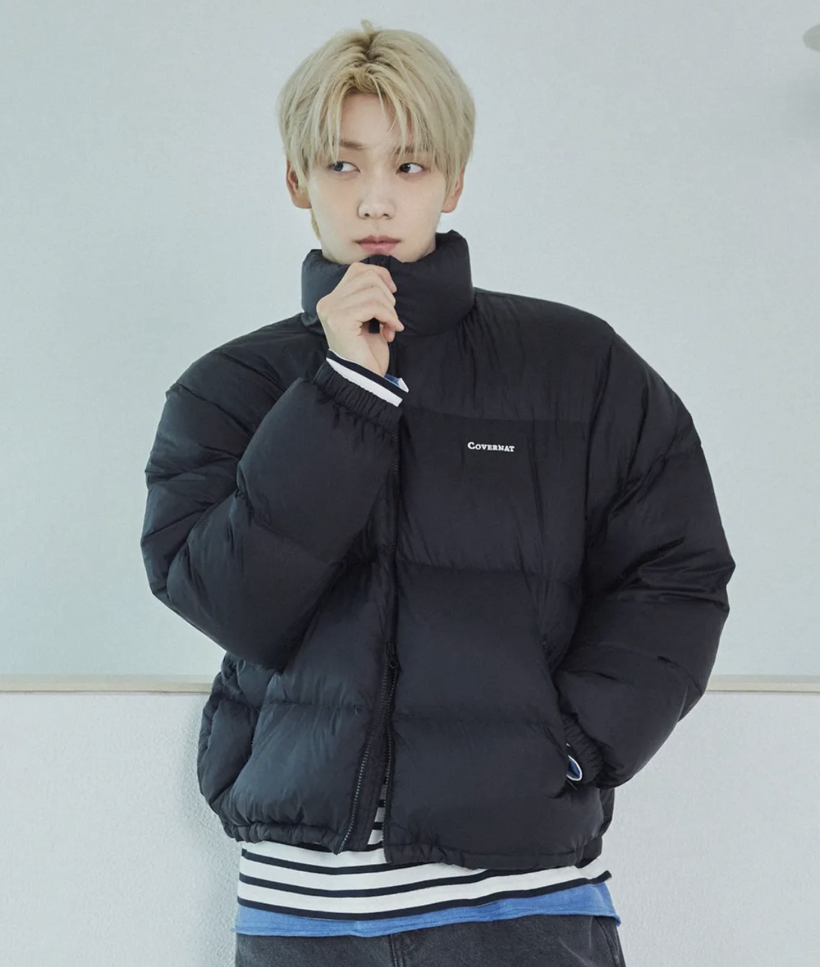 ［ Covernat ] Civic RDS 黑色口袋拉鏈羽絨服