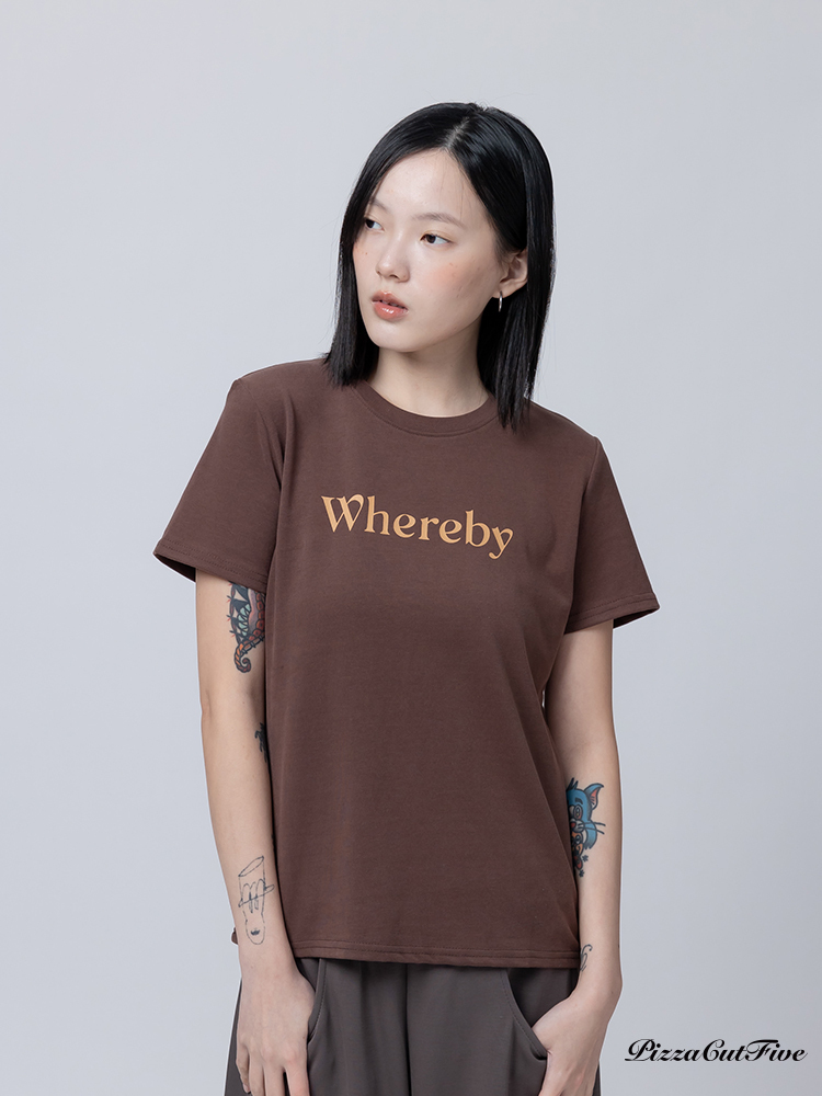 [兩件999]字母印花短袖T恤 PizzaCutFive PCF262424003