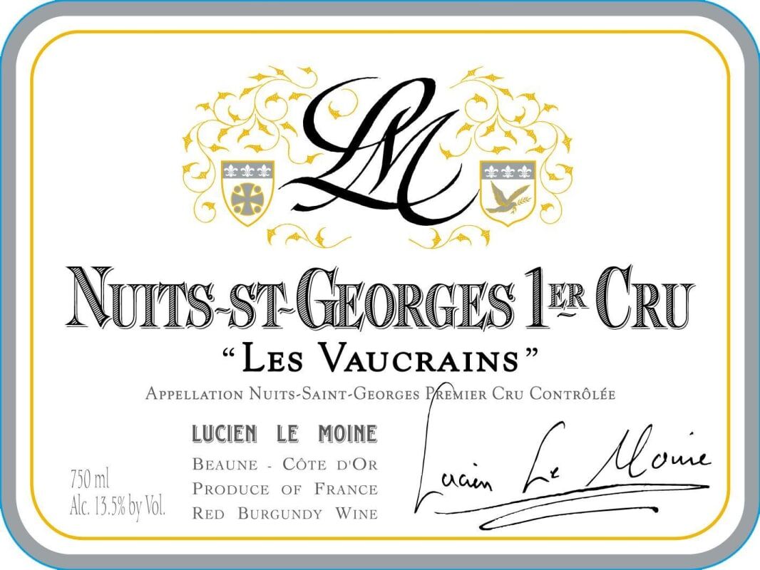 Lucien Le Moine Nuits Saint Georges 1er Cru Les Vaucrains 2022