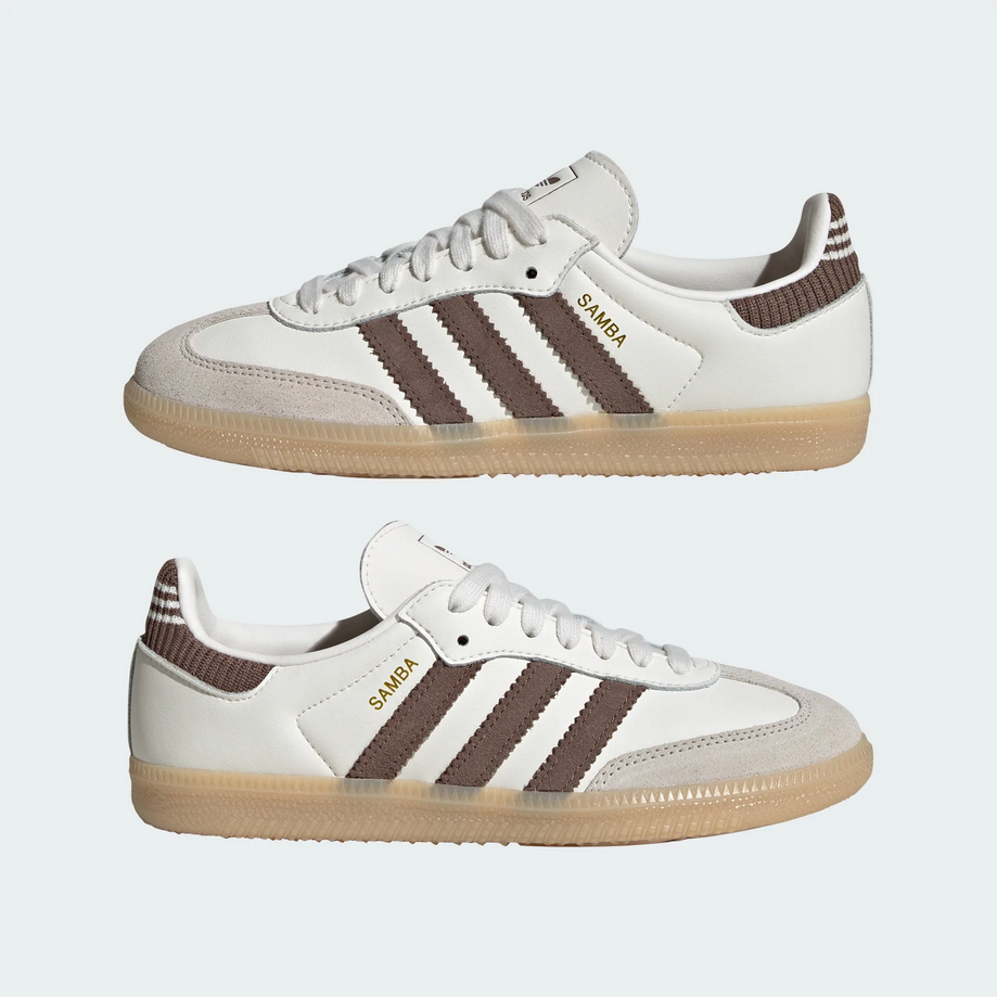 【預訂】 ADIDAS SAMBA OG 奶油白可可棕-GS