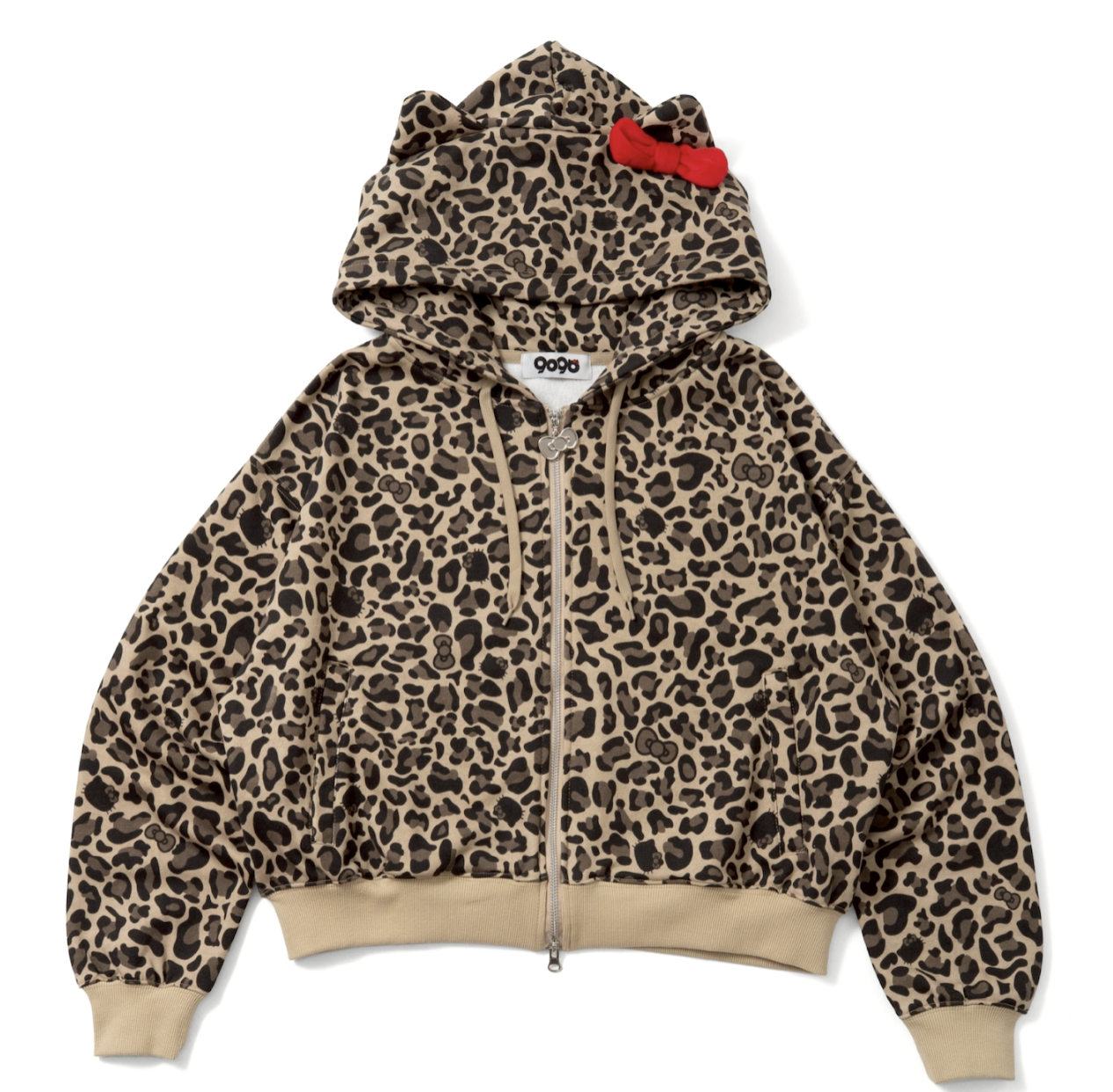 ×HELLO KITTY Eared Zip Hoodie