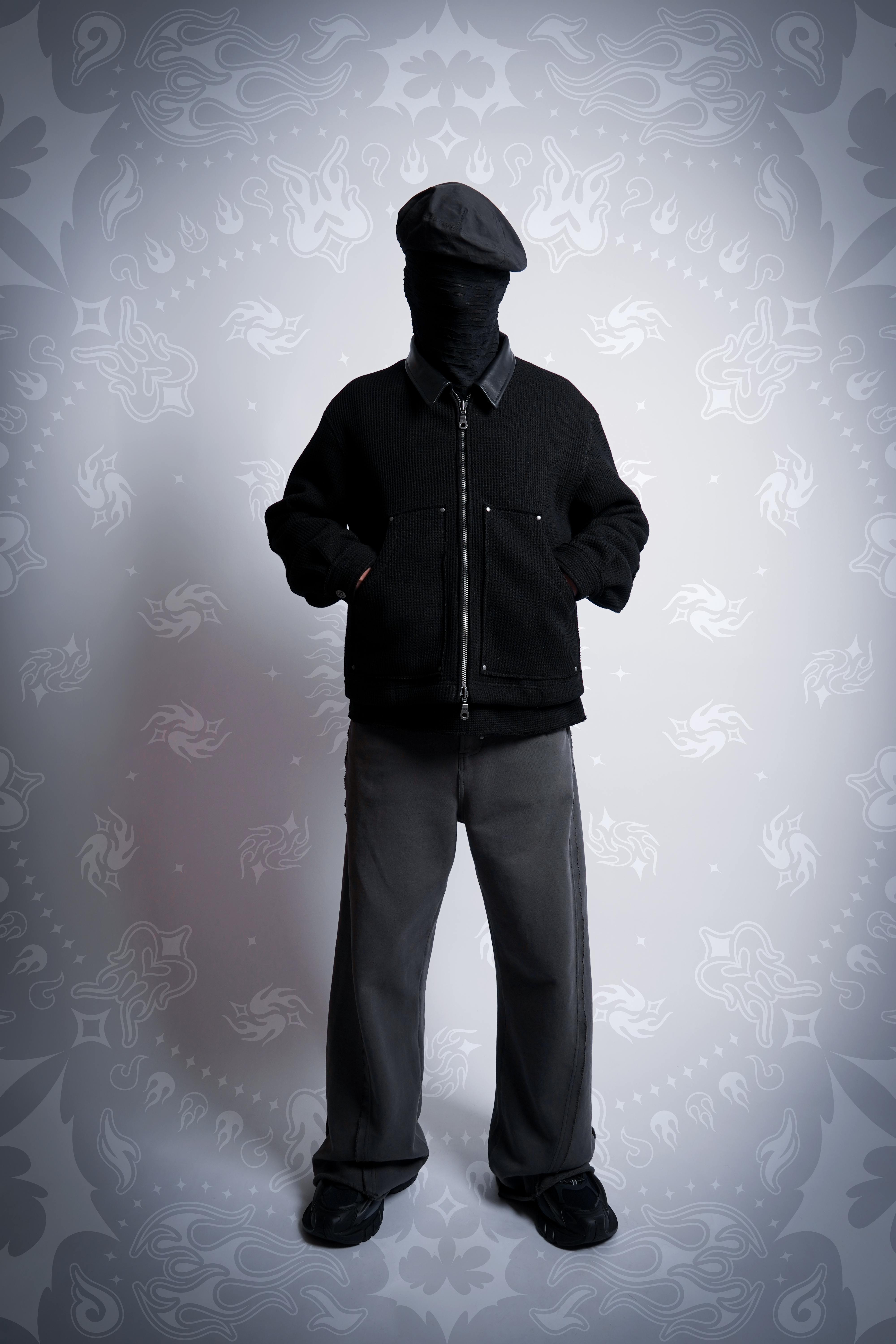 CAAT3 C3 WAFFLE WORKER JACKET BLACK CAAT3WJ01BK