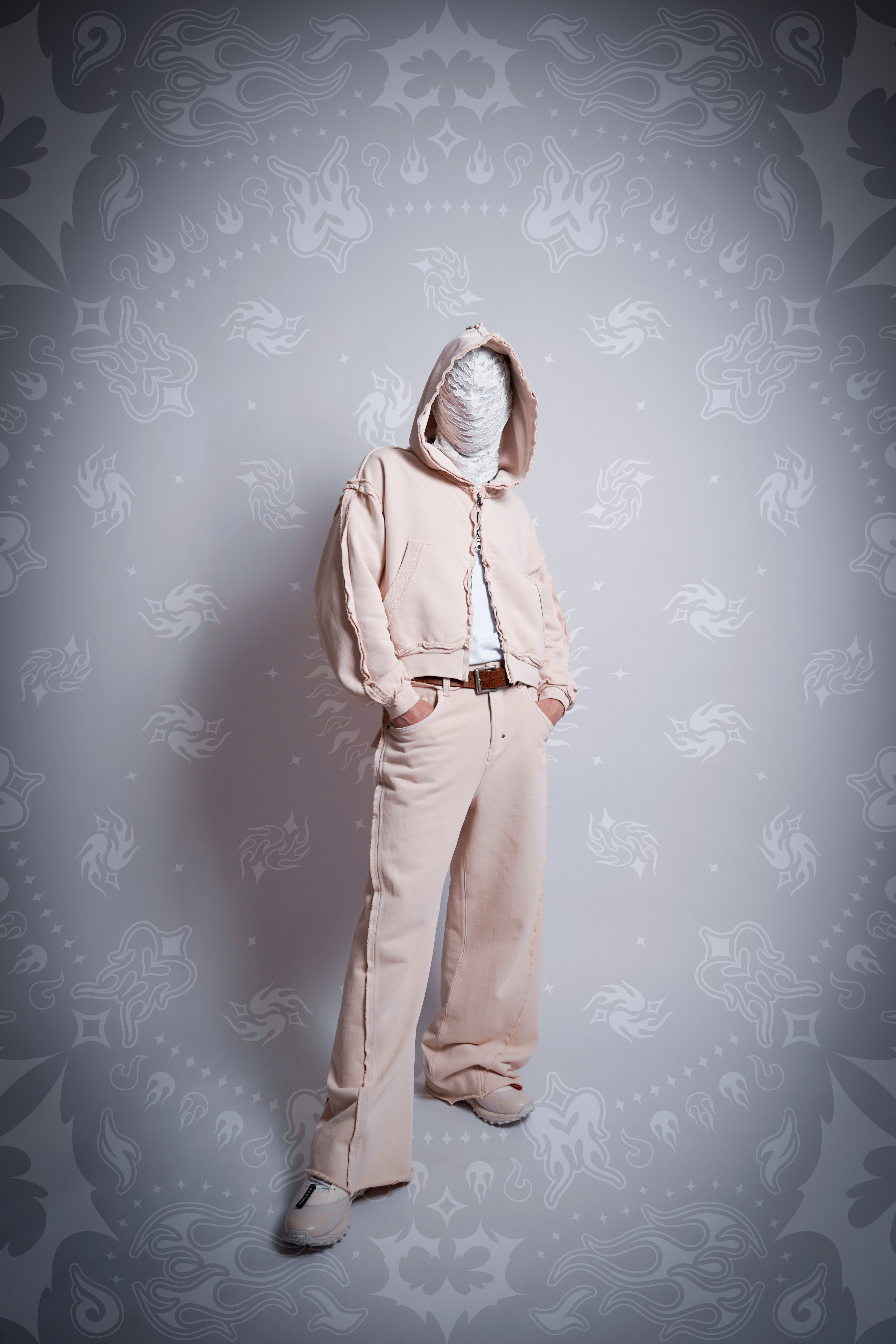 CAAT3 C3 RAW-EDGED ZIP-UP KHAKI CAAT3ZU01KH