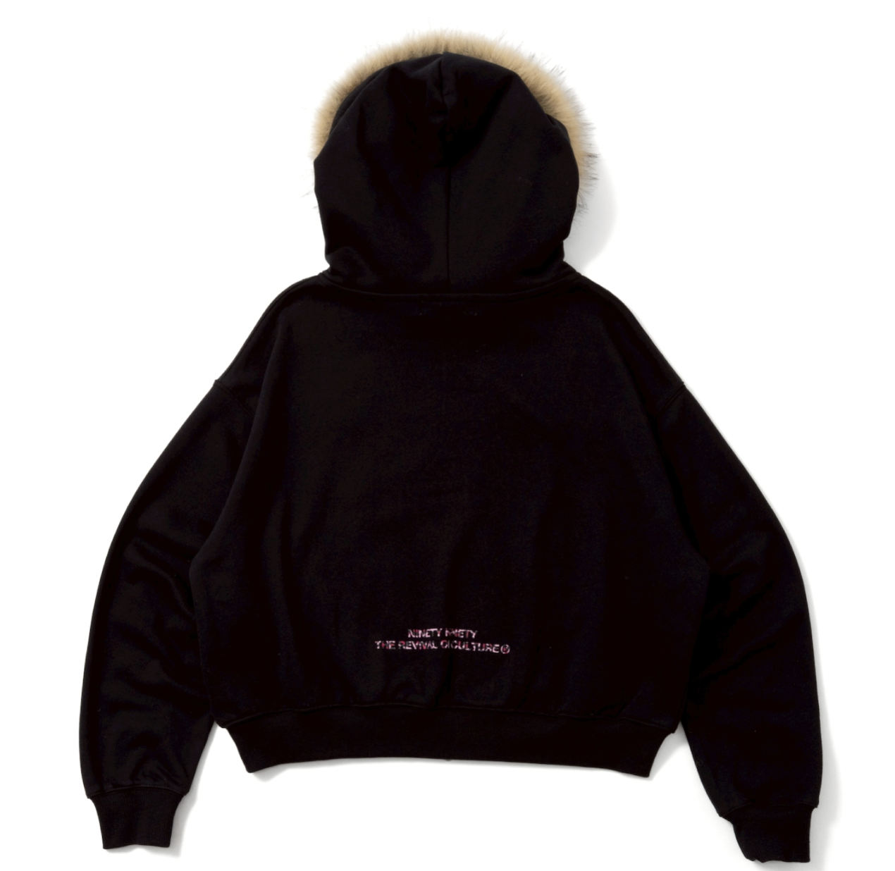 ×HELLO KITTY 90 Logo Fur Zip Hoodie