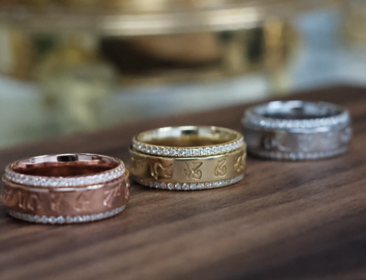 JA260220-M114-DLGR0036-電黑色-材質:#925-黃財神介子(粗身款) 8mm + 培育石 92粒石-0.65cts-(預計4月頭到貨，只限尖沙咀門店自取不包郵)