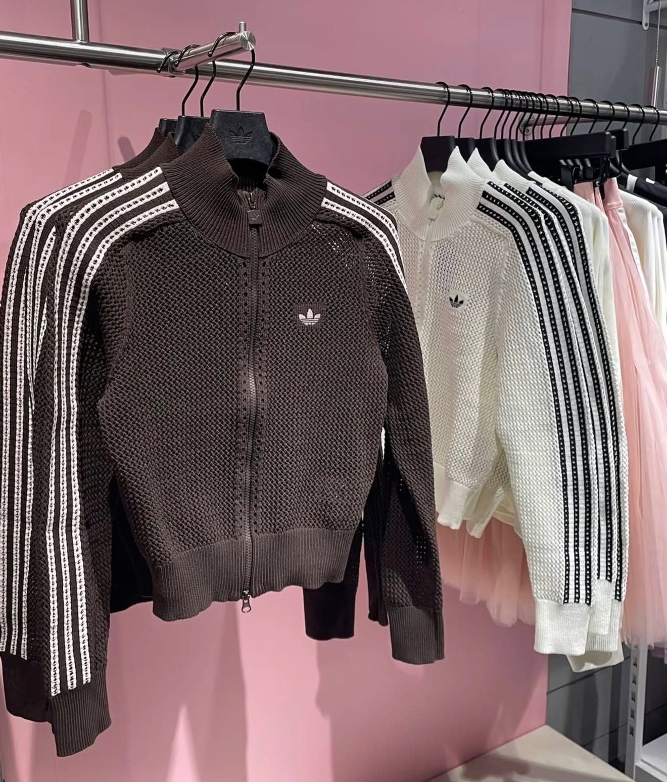 Adidas Originals KNITTED CROCHET FIREBIRD TRACK TOP JACKET 針織 外套 KC6496 兩色