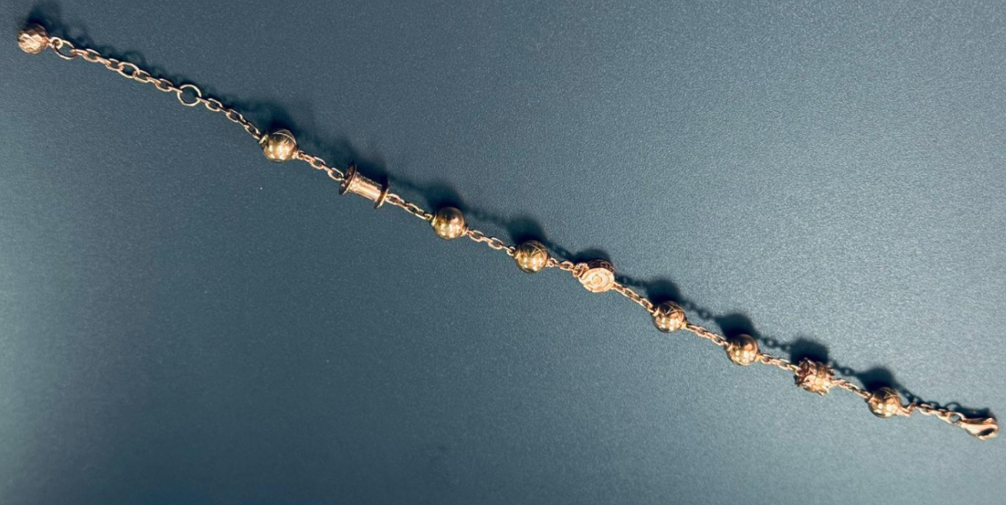 JA260220-M130K-CCB0040-火焰琉璃手串-不動明皇(17-18-19cm)-材質:14K 鍍紅金-(預計4月頭到貨，只限尖沙咀門店自取不包郵)