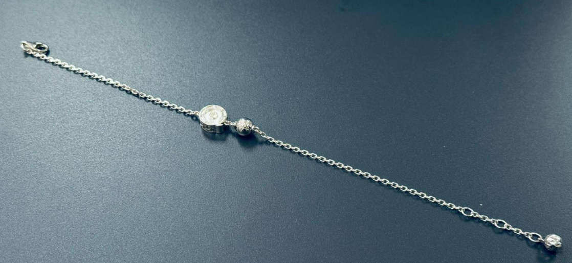 JA260220-M152-CCB0047-靜土琉璃手串-天鼓雷音如來(16-17-18cm)-材質:#925 鍍白金(預計4月頭到貨，只限尖沙咀門店自取不包郵)