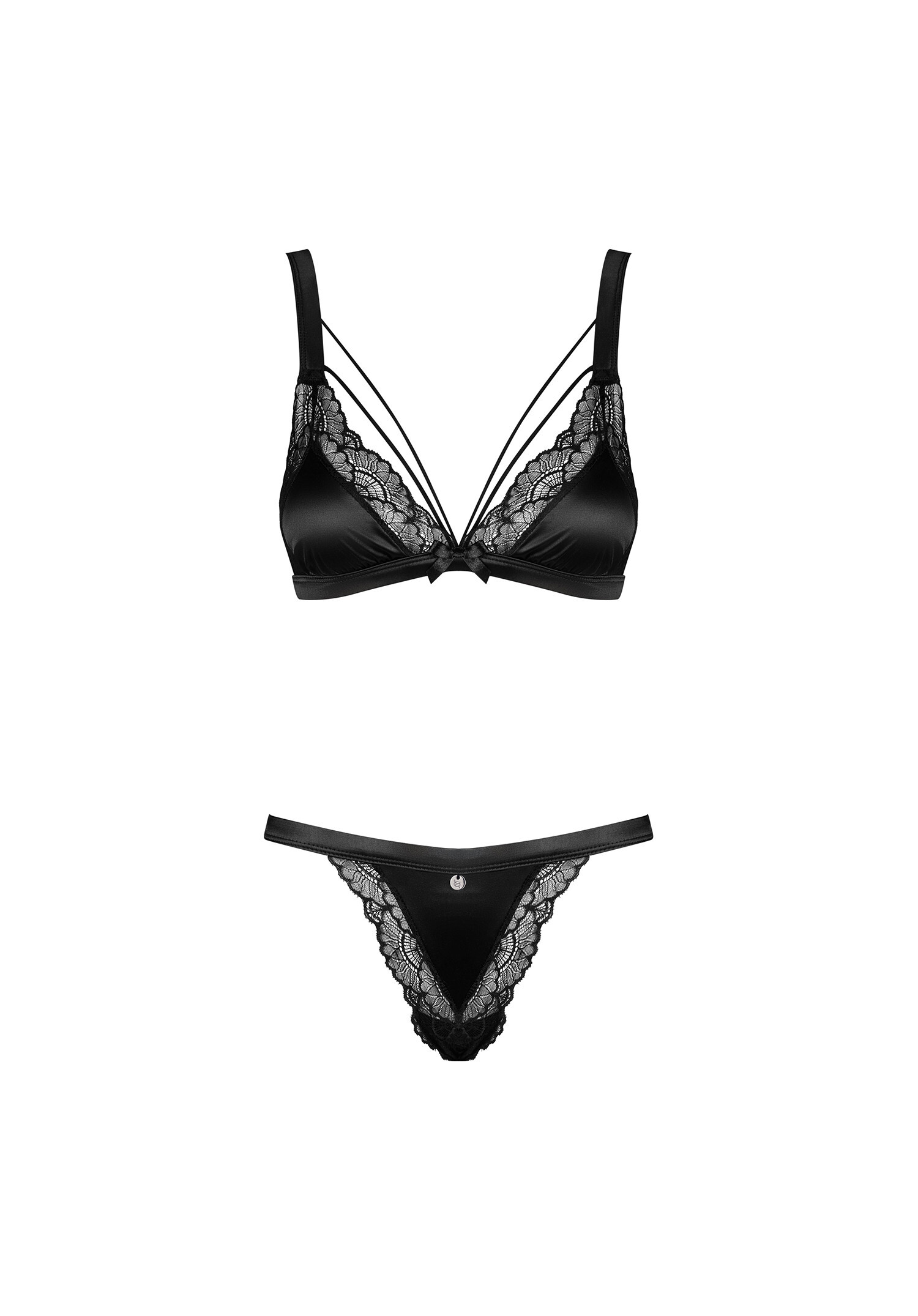 Obsessive - Eloissa 蕾絲束帶情趣內衣套裝 - S/M/L/XL