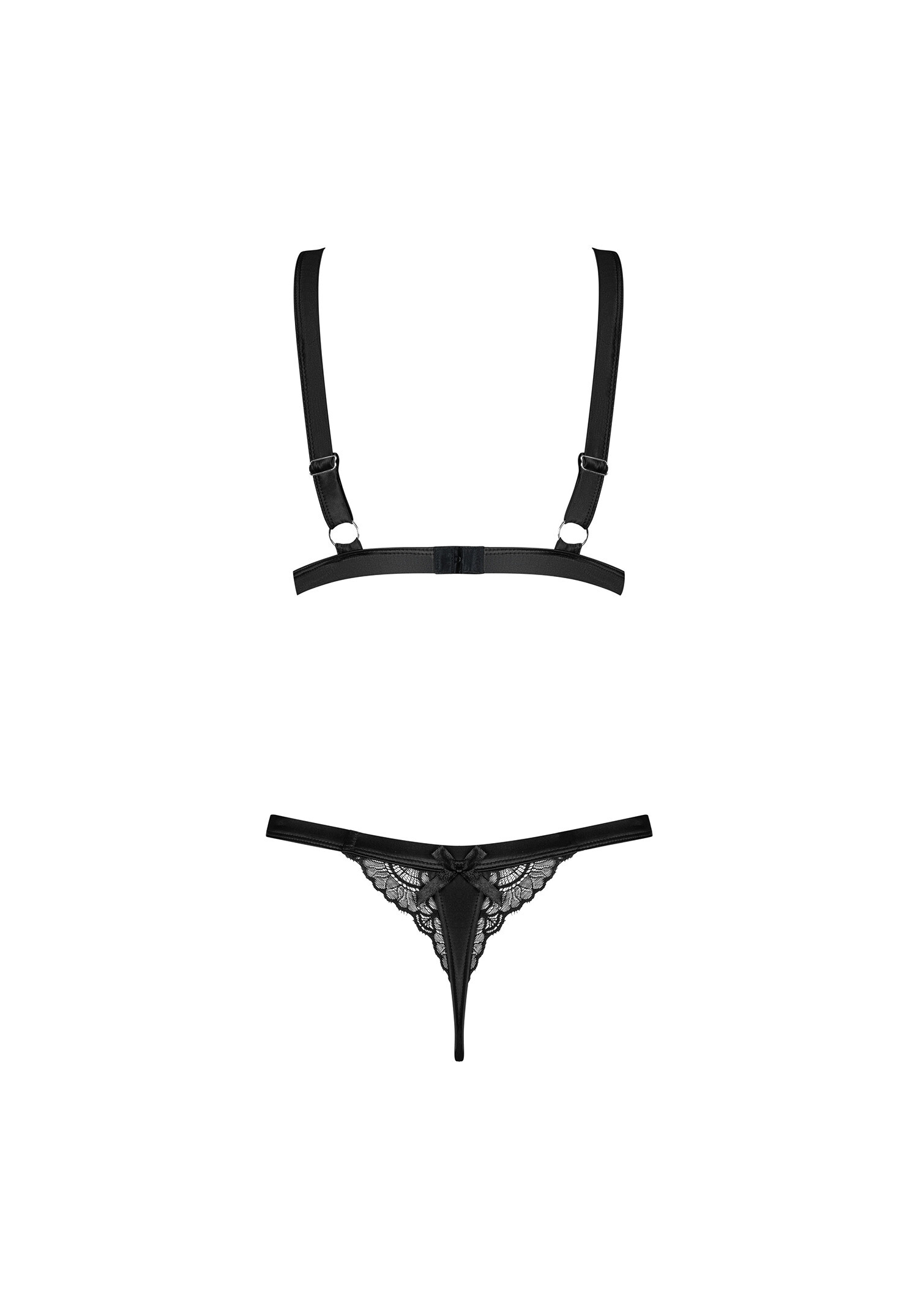 Obsessive - Eloissa 蕾絲束帶情趣內衣套裝 - S/M/L/XL