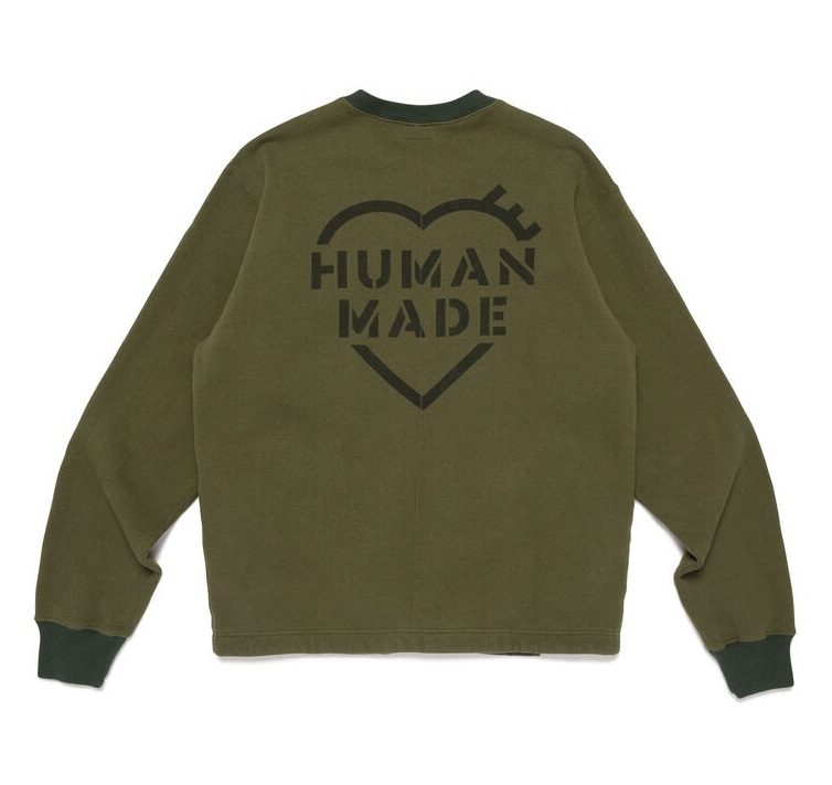 HUMAN MADE 2026 MILITARY CARDIGAN - OLIVE PRE ORDER ITEM (預訂中)