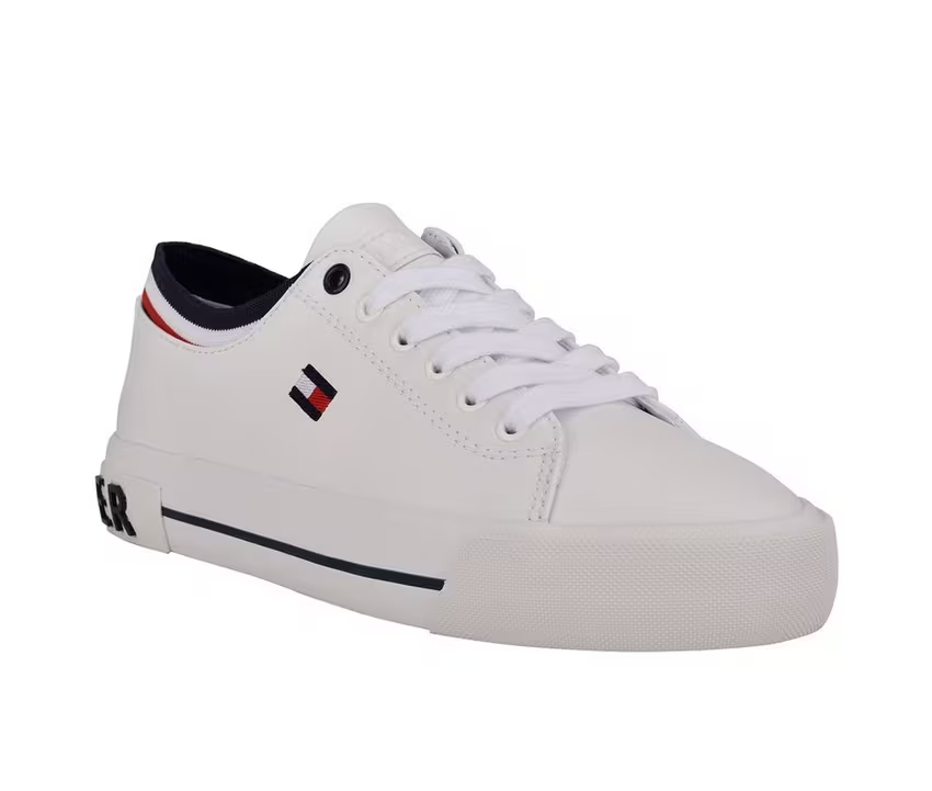 【現貨】Tommy Hilfiger H022101 經典刺繡小白鞋