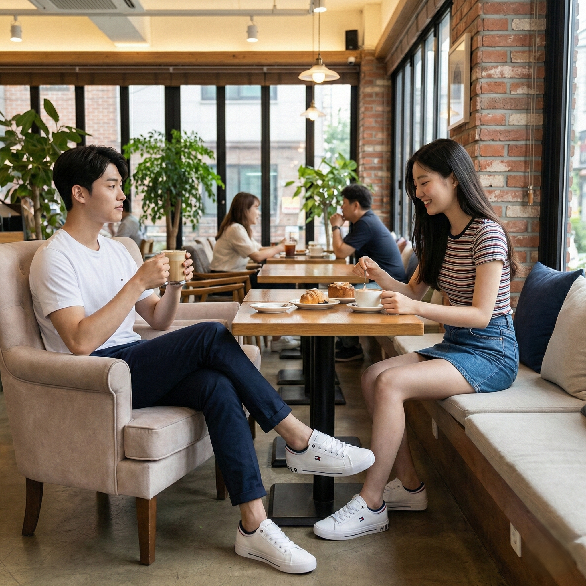 【預購】Tommy Hilfiger H022101 經典刺繡小白鞋