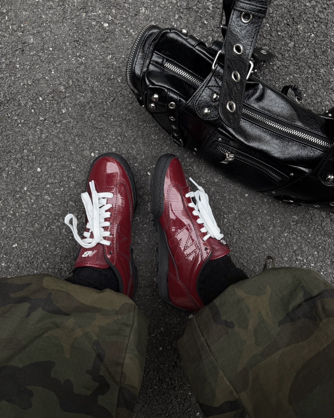 New Balance NB Gator Run "Claret" 漆皮 鱷魚紋 酒紅