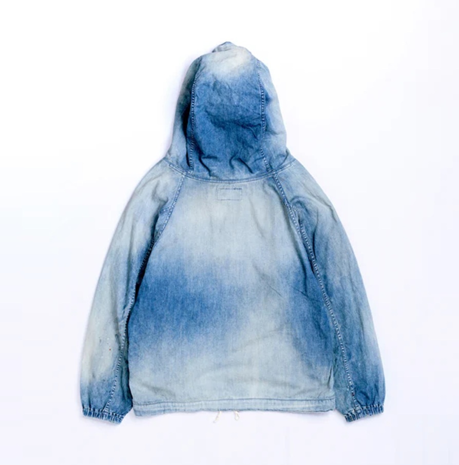 ANACHRONORM 2026 AGING UTILITY DENIM ANORAK PULLOVER AN412-W - INDIGO PRE ORDER ITEM (預訂中)