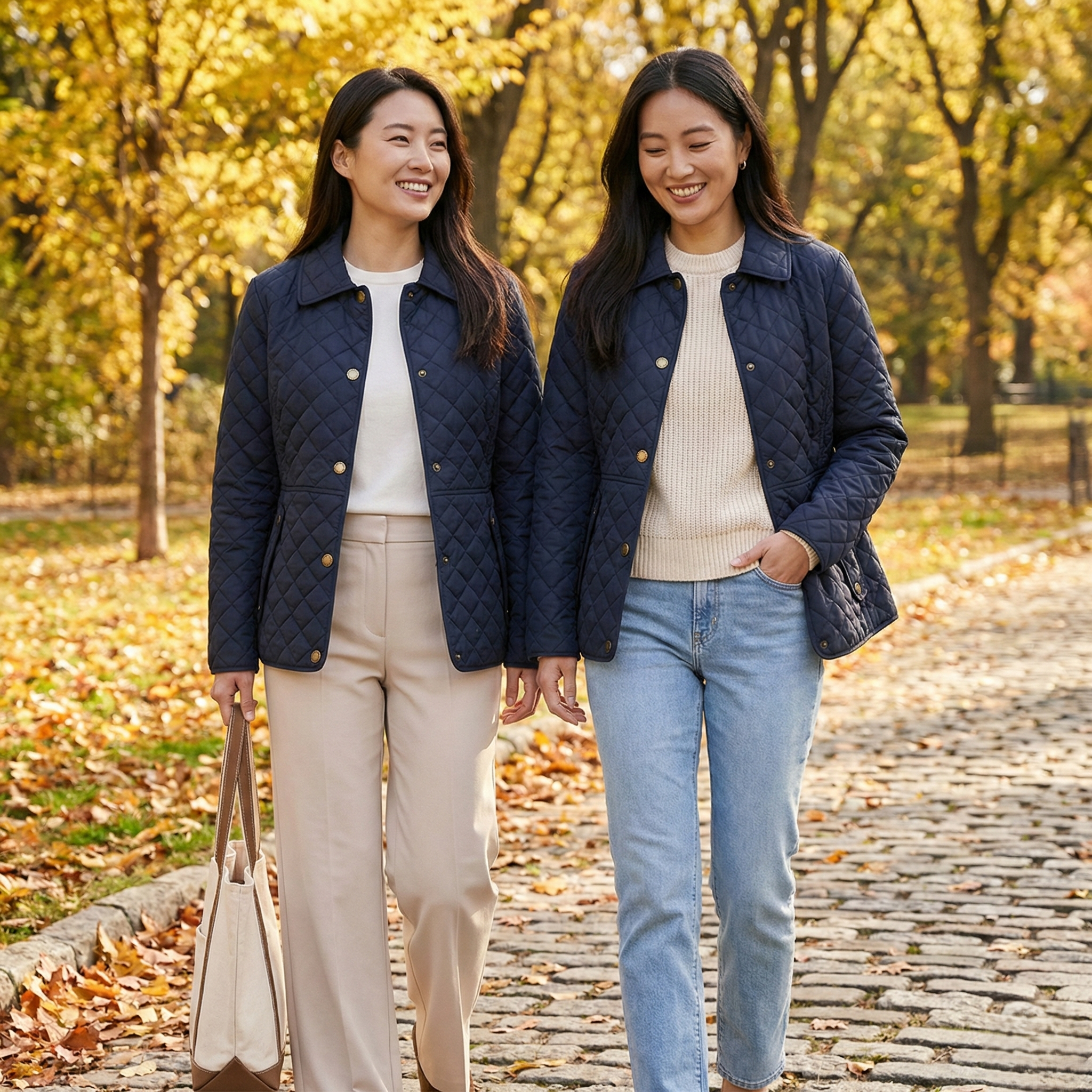 【預購】Tommy Hilfiger H022104 女裝經典菱格紋絎縫外套