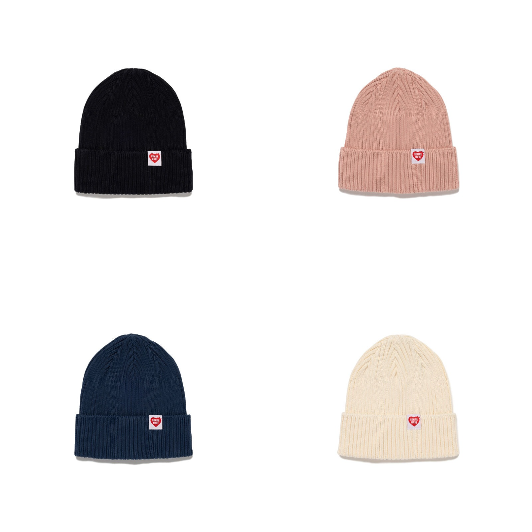預購┃HUMAN MADE COTTON RIB BEANIE 愛心 反摺 毛帽