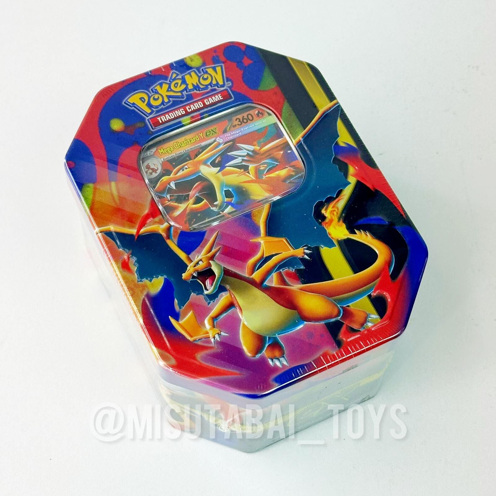 Pokémon TCG Mega Charizard Tin Mega Charizard Y ex