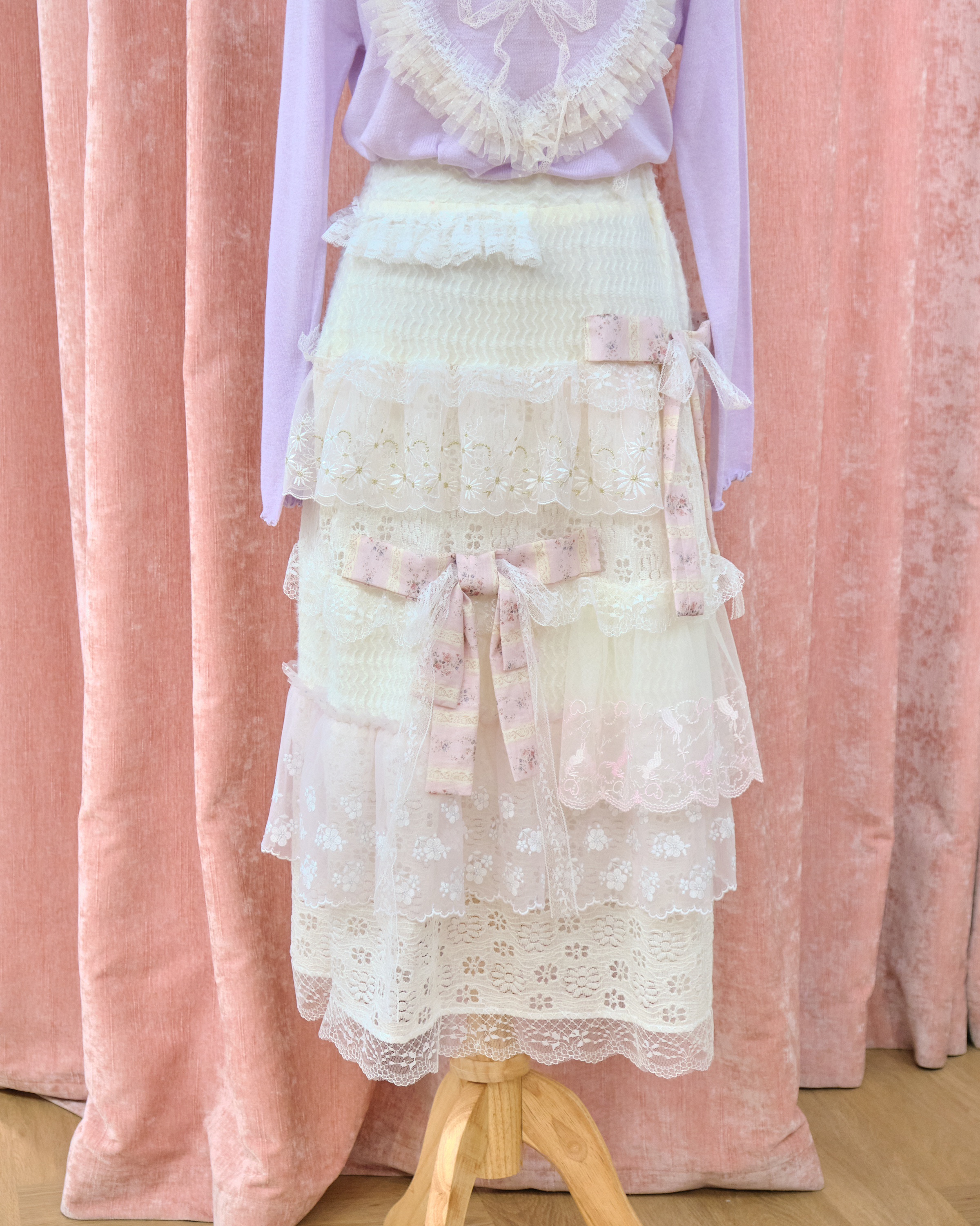 13356 Fairy Realm Tiered Lace Princess Long Skirt