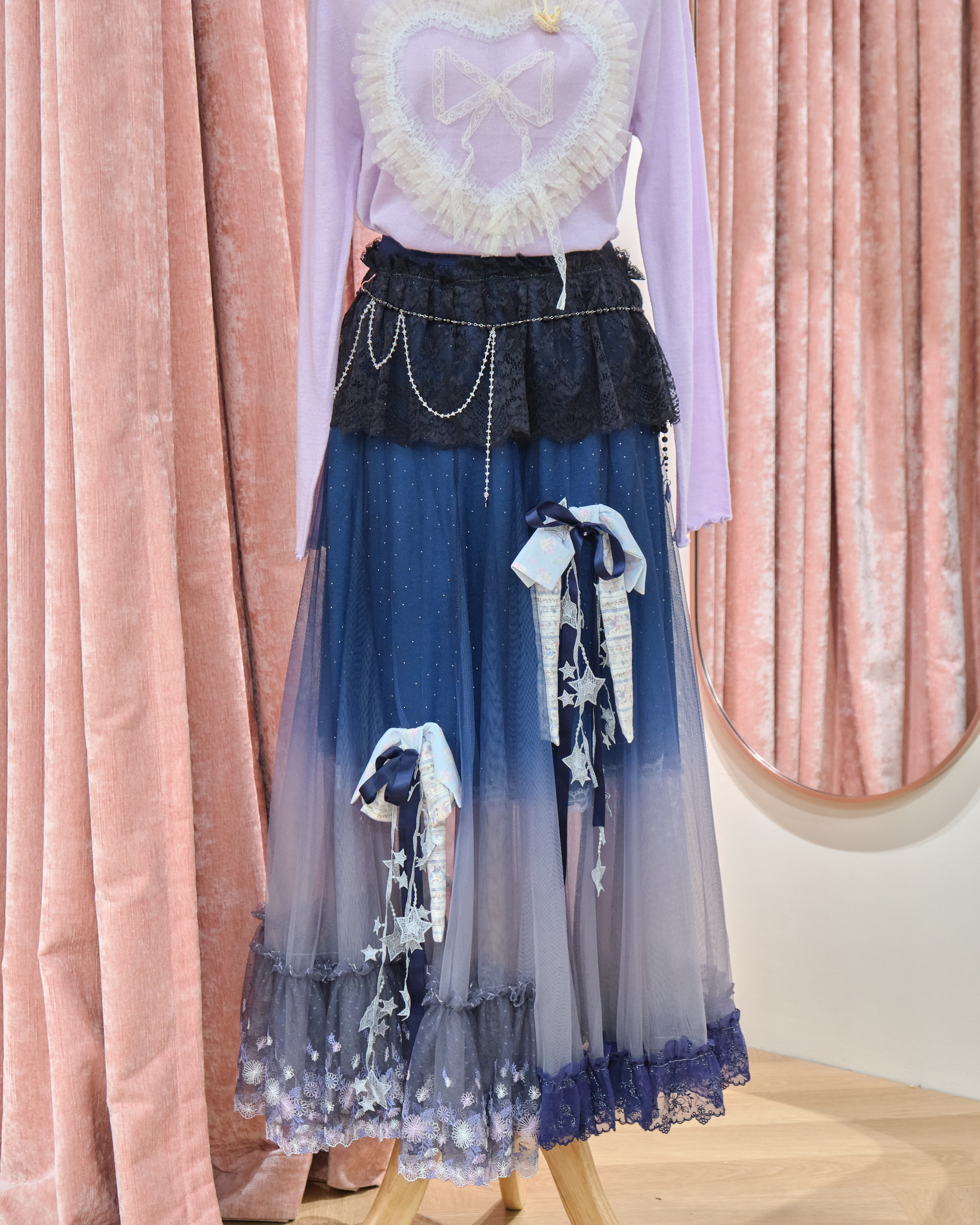 13360 Fairy Realm Tiered Lace Princess Long Skirt