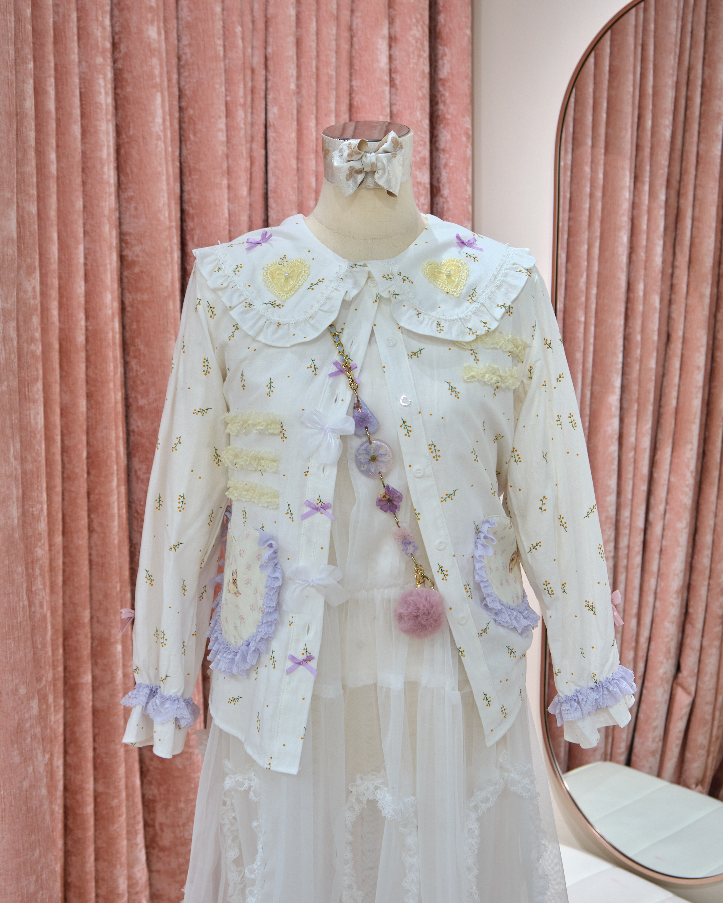 13322 Pastel Garden Bow Blouse/Jacket