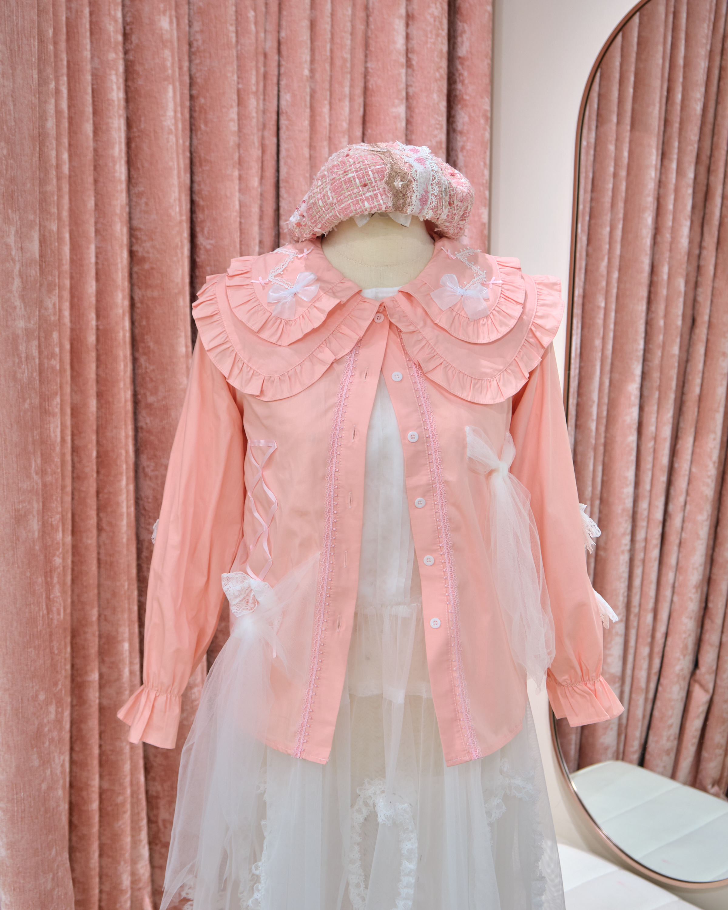 13321 Pastel Garden Bow Blouse/Jacket