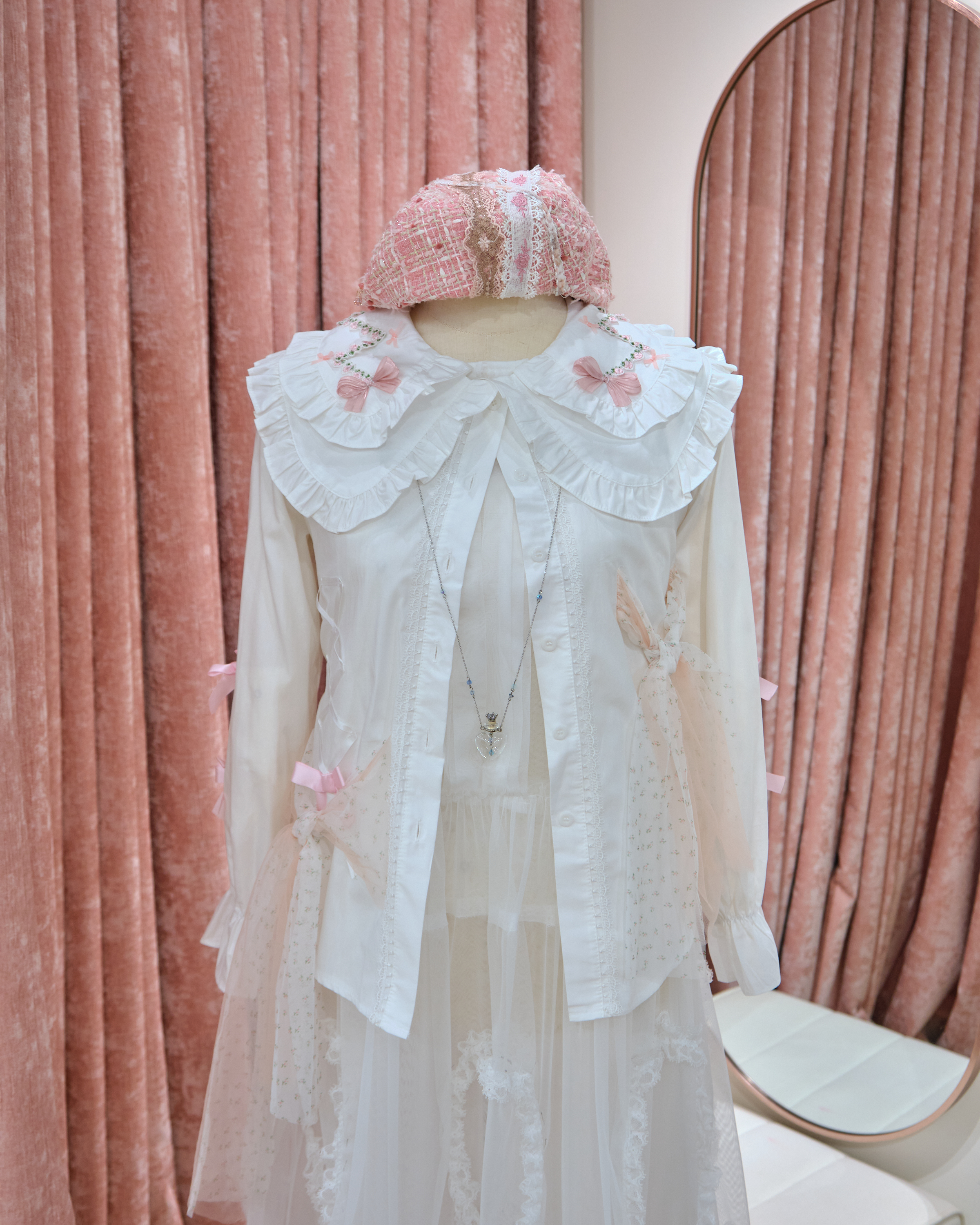 13324 Pastel Garden Bow Blouse/Jacket