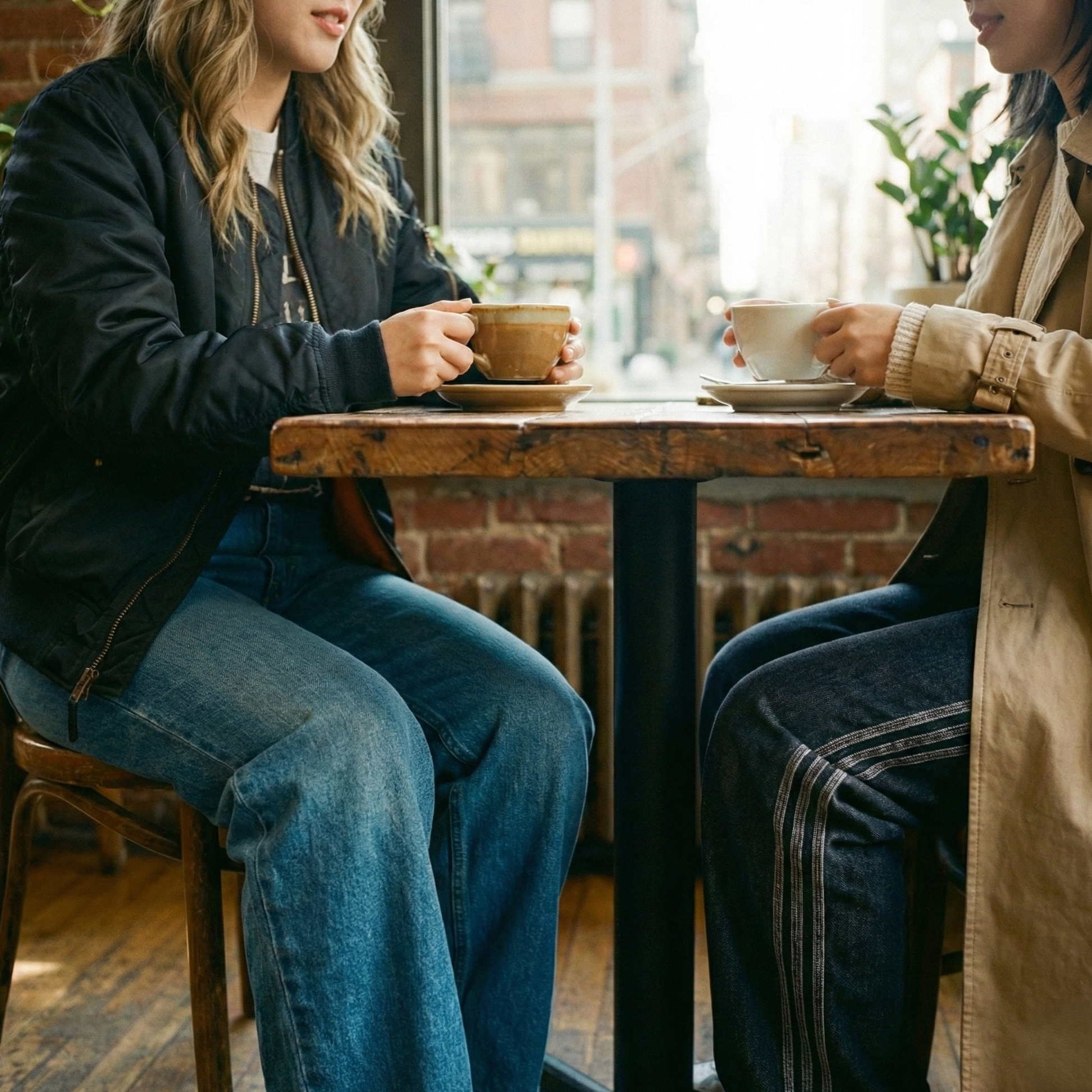 【預購】ADIDAS H022107 經典三線重工丹寧寬鬆運動褲