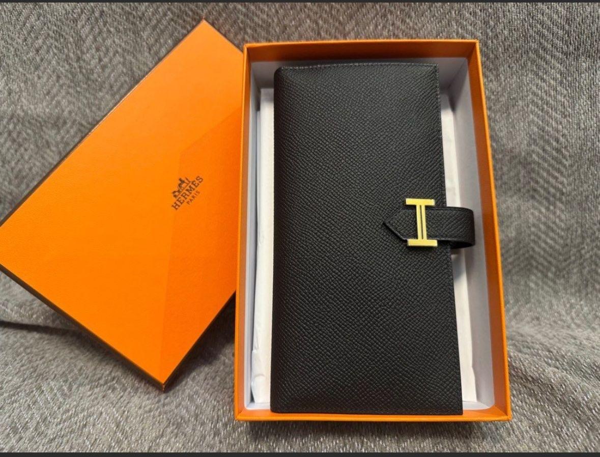Bearn long wallet 89 noir epsom