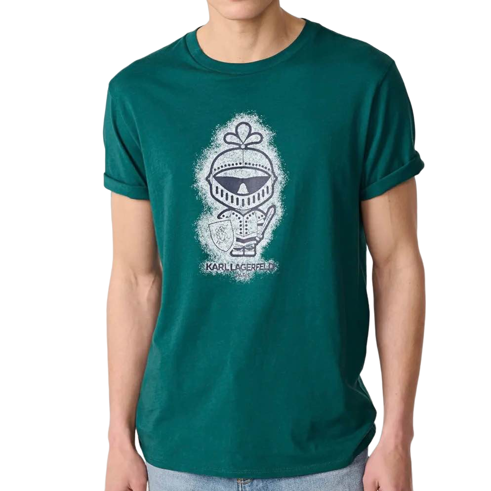 【Karl Lagerfeld Outlet】FROSTED KARL KNIGHT TEE LM3G2238  綠