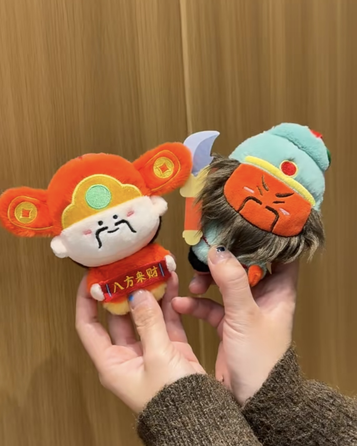 神仙護我系列 毛絨 吊飾 Q版 關公 月老 財神爺