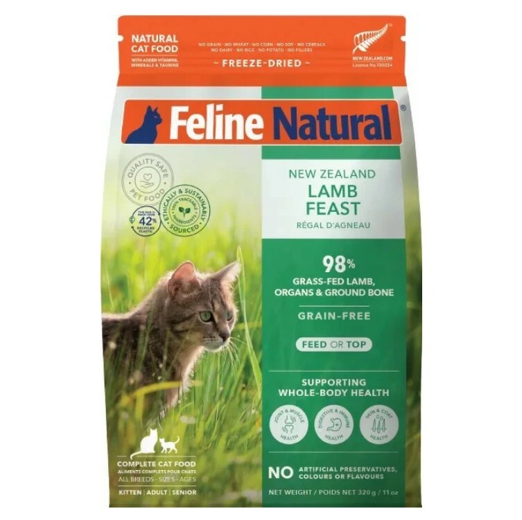 F9 Feline Natural 無穀物凍乾脫水貓糧 單一蛋白系列 羊肉盛宴．320g