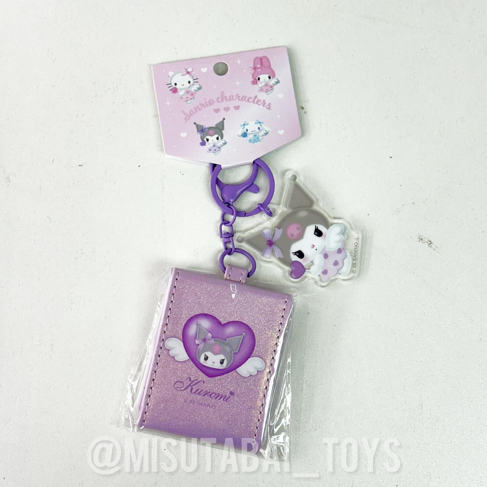 Sanrio Angel Series Mini Mirror Charm - Kuromi Purple