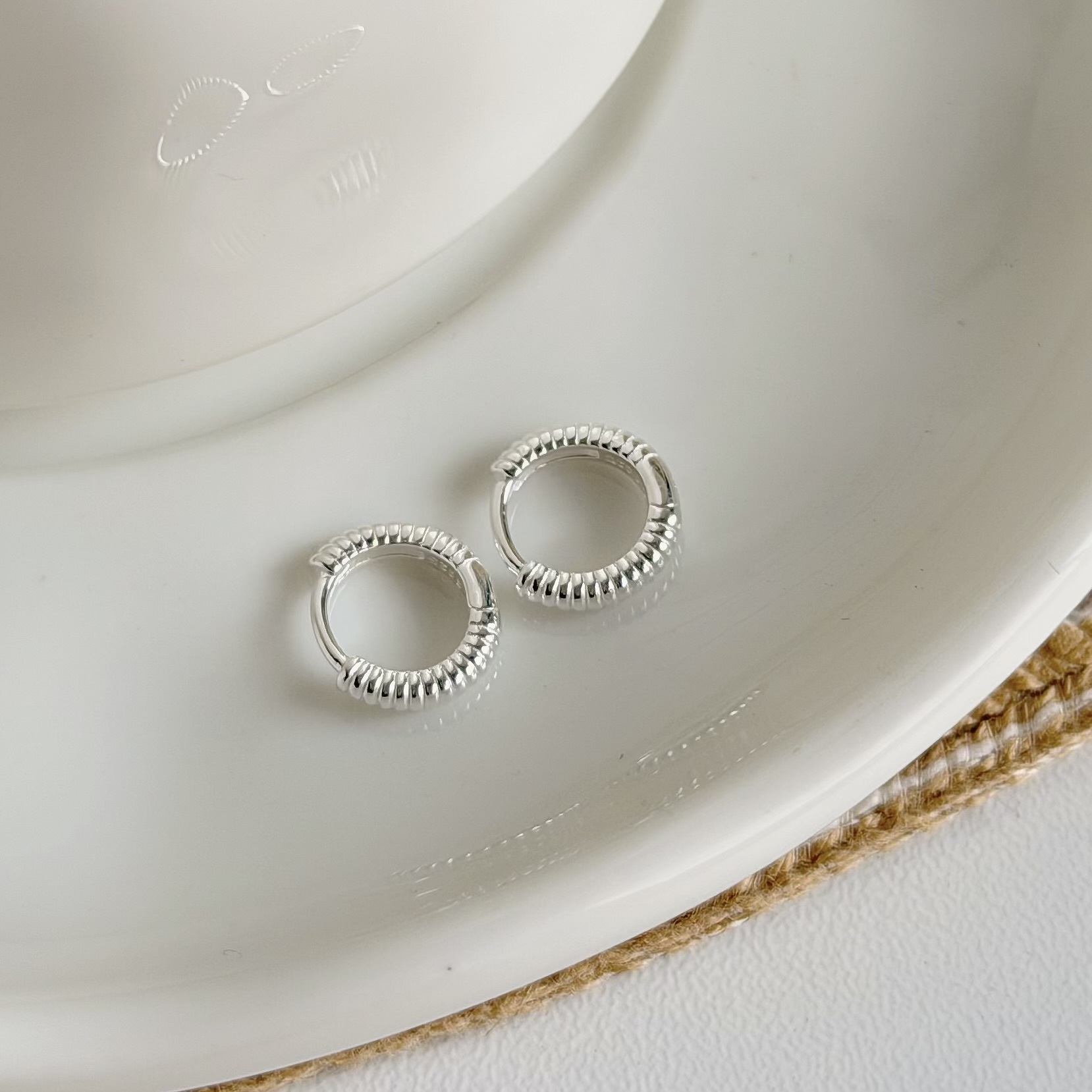 T41麻花極小圈純銀易扣