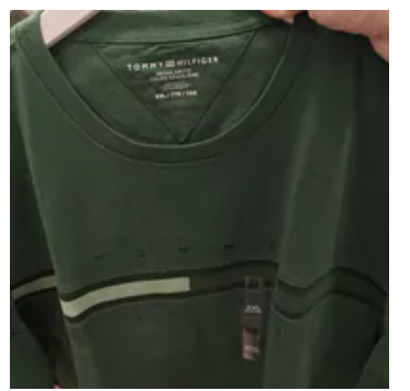[S] TOMMY HILFIGER DEEP EVERGREEN TONAL FLAG LOGO TSHIRT, 78JB406-300 (STH1562)