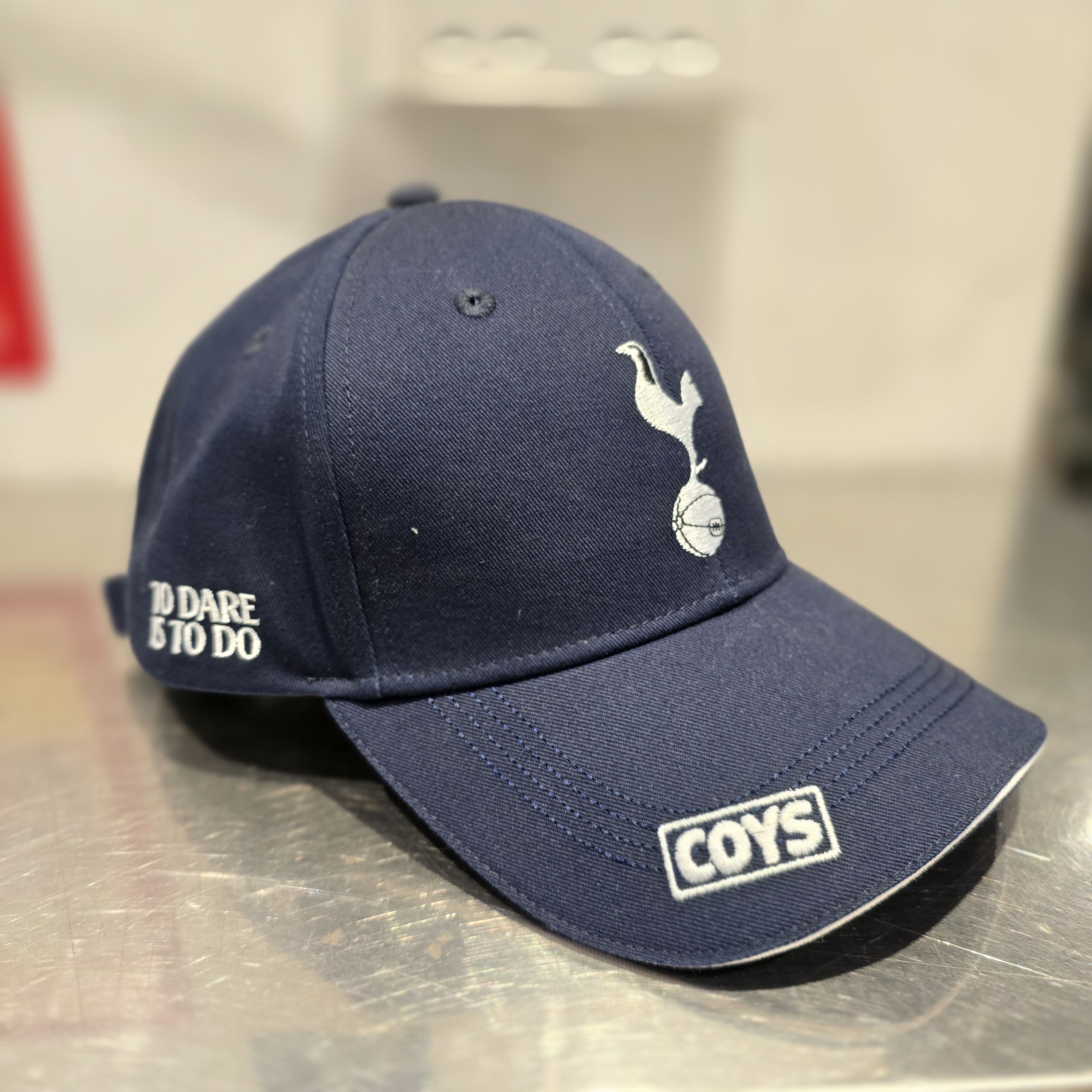 Tottenham Hotspur Navy White Crest Cap COYS