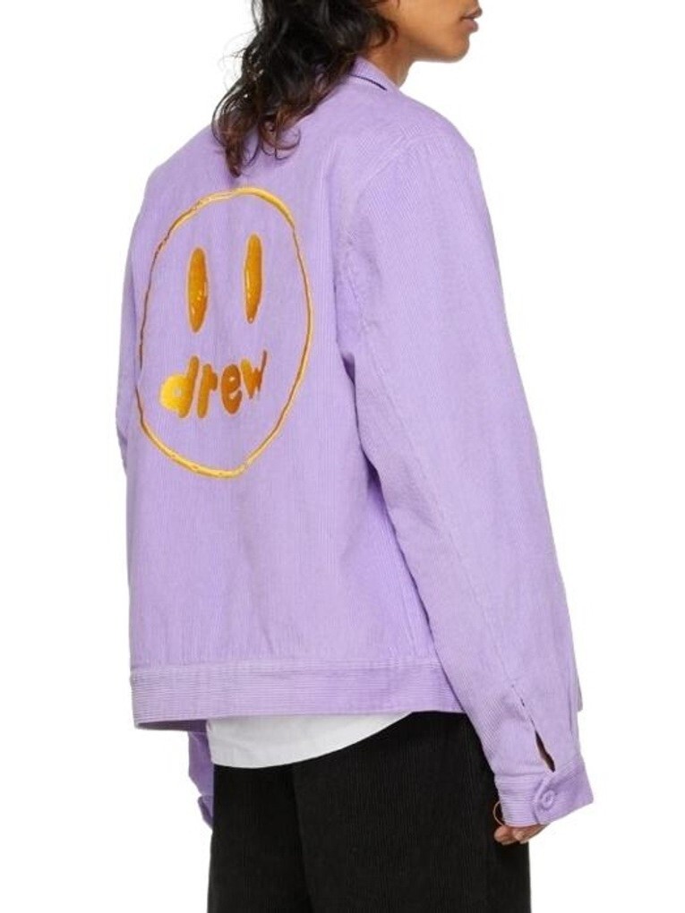 Drew House 燈芯絨 笑臉刺繡Logo 加厚夾克 外套