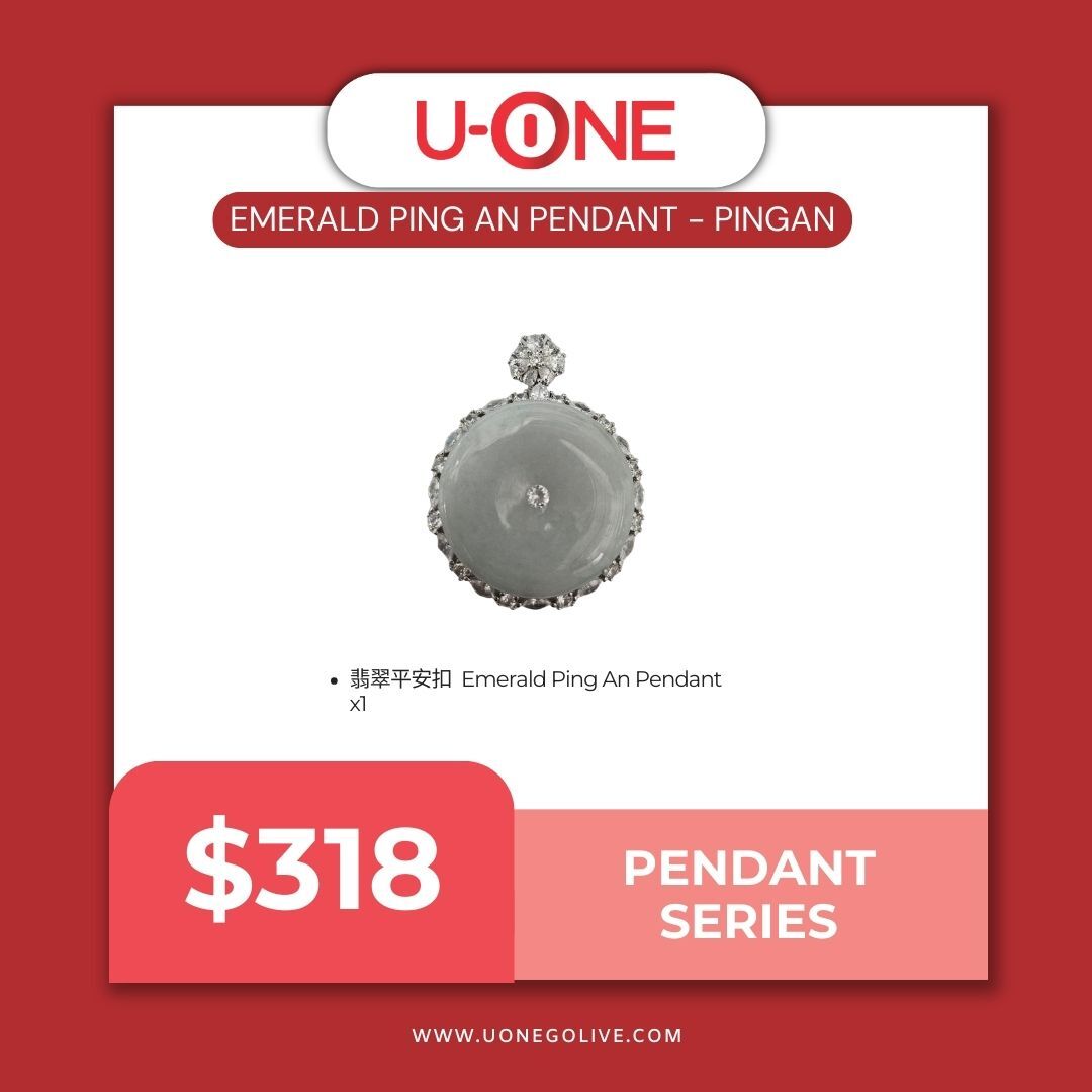 FULLY PAID Emerald Ping An Pendant - PINGAN