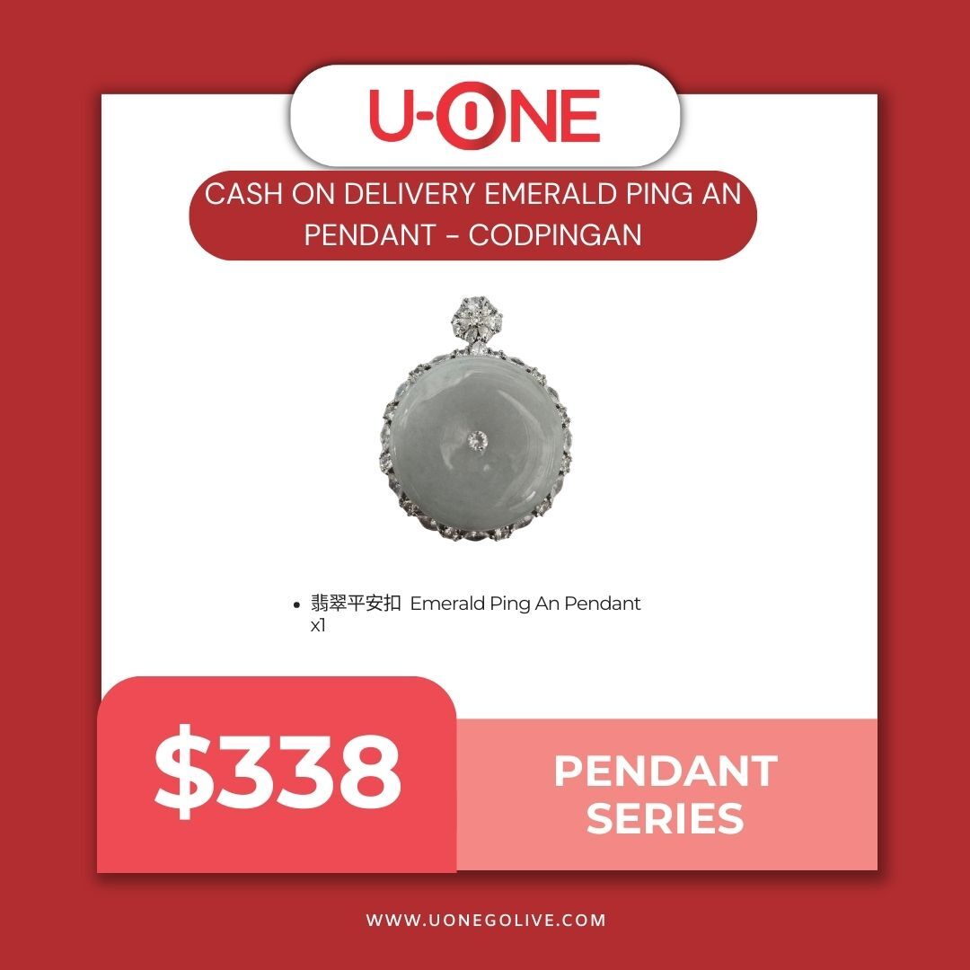 Cash On Delivery: Emerald Ping An Pendant - CODPINGAN