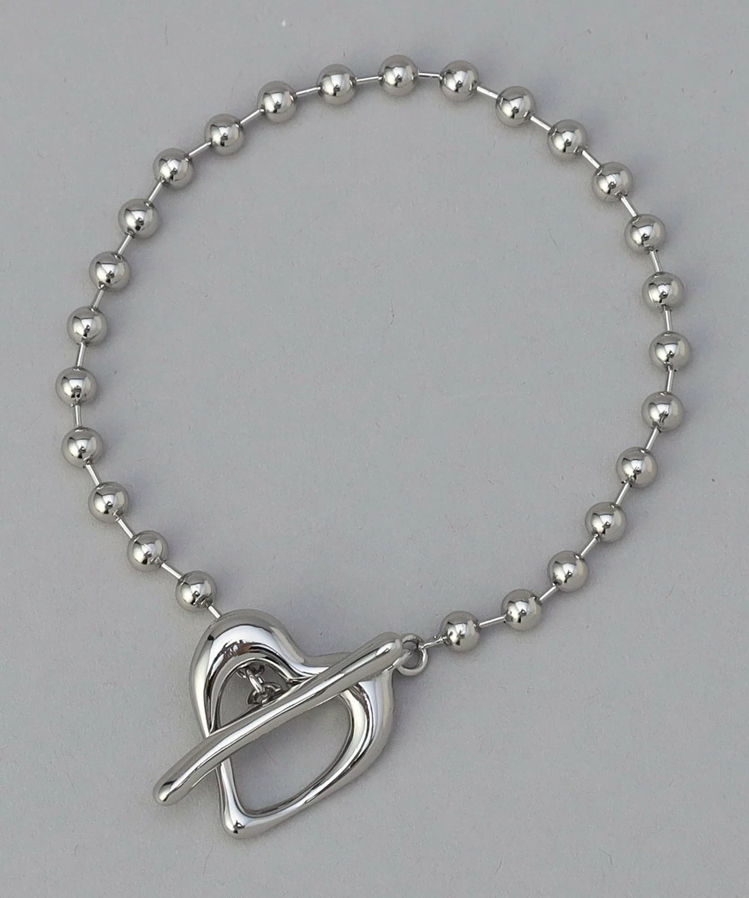 日牌心型球鏈手鍊(2色)D1602