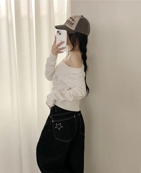 【優惠預訂】韓國波點心心・星星彎刀褲