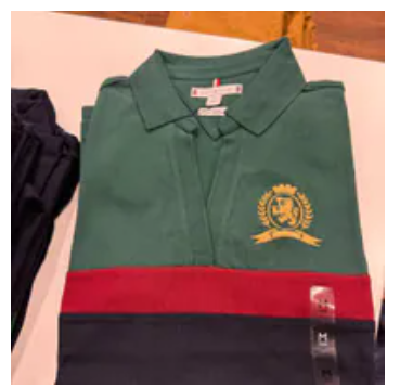 [S] TOMMY HILFIGER ORNAMENTAL GREEN BLOCK STRIPE CREST STRETCH PIQUE POLO, XW06956-300 (STH1581)
