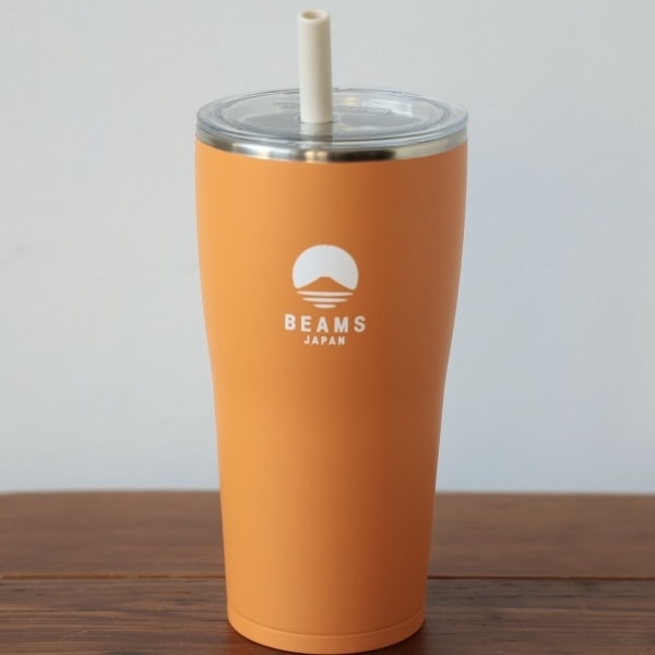 BEAMS JAPAN x 象印 橘色 不銹鋼 吸管保溫杯 720ML 日本限定
