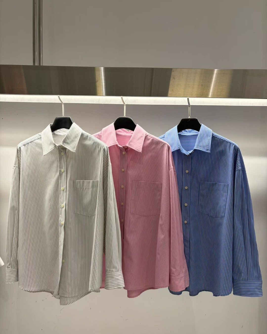 ARTE 寬鬆直條紋男友風襯衫