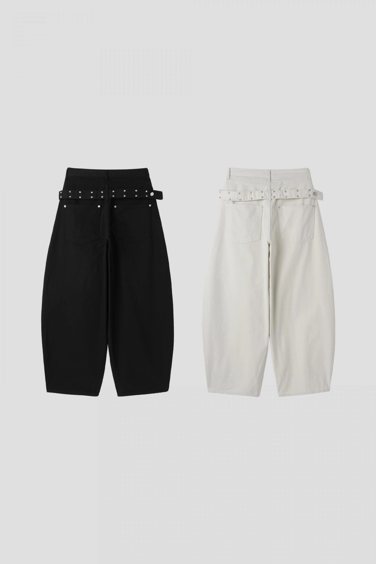 （3月韓國連線）P0229｜今季熱門！窩釘甜酷風𐙚⋆°｡⋆♡彎刀褲