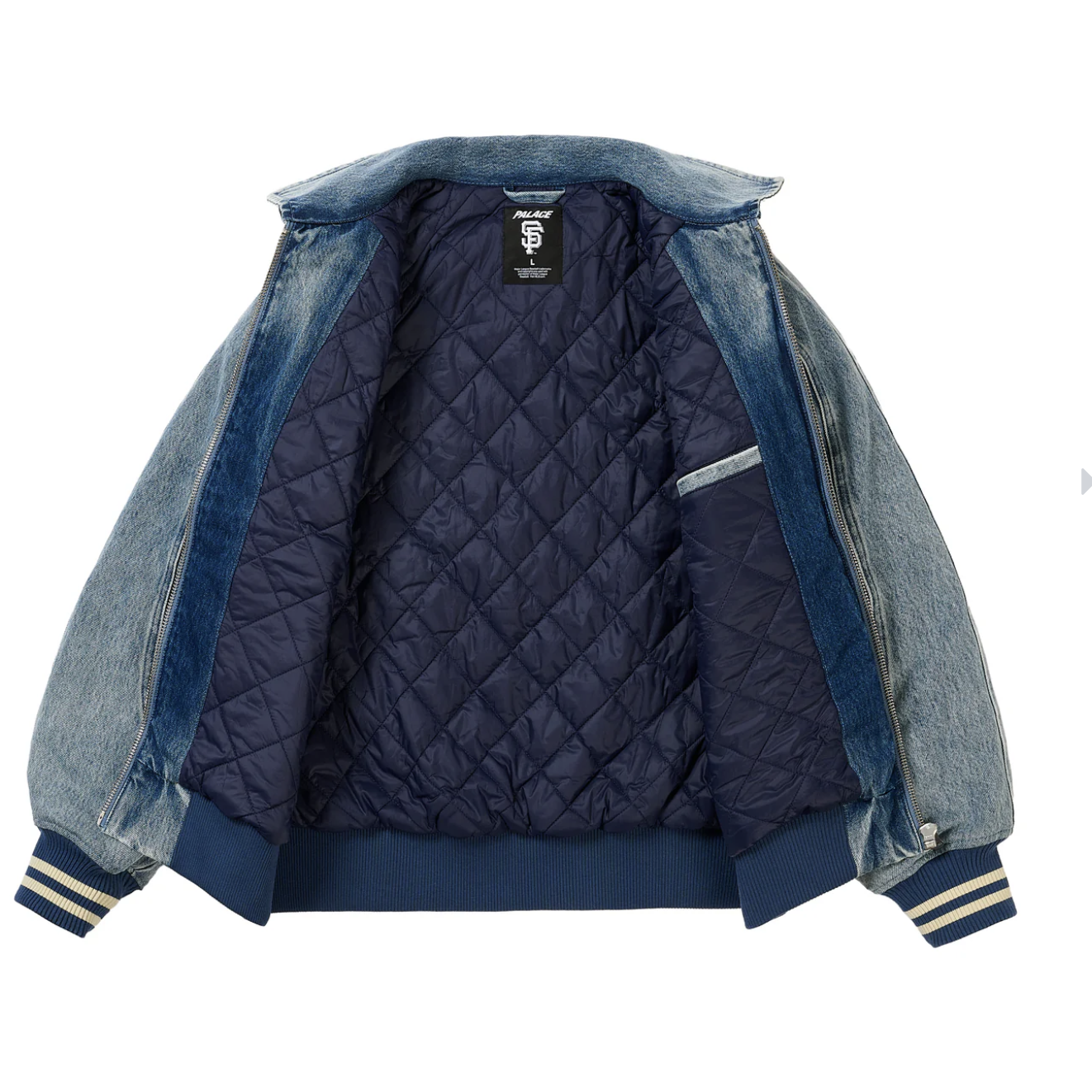 【PALACE】PALACE SAN FRANCISCO GIANTS DENIM VARSITY JACKET